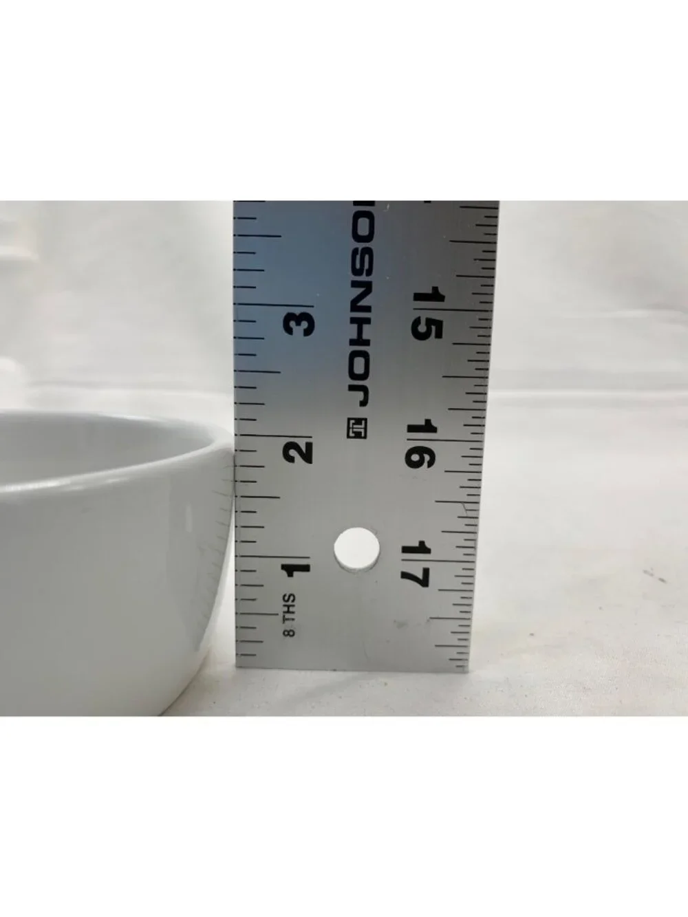 Crate & Barrel White Ceramic 3-Section Serving Dish With Handle